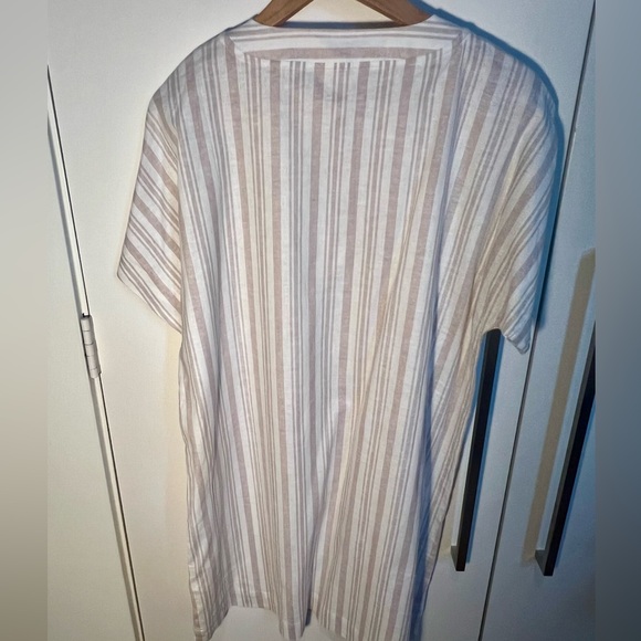 Splendid Beige and White Striped Dress- NWT - Picture 10 of 10